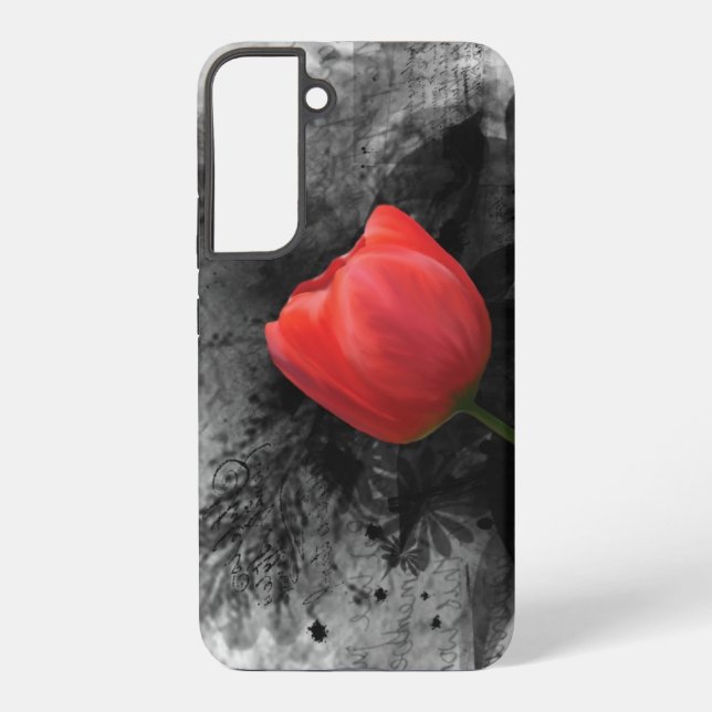Red Tulip Samsung Galaxy Case (Back)