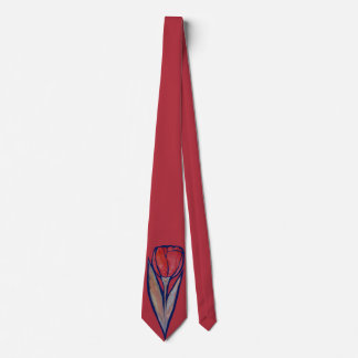 Red Tulip Spring Nature                            Neck Tie