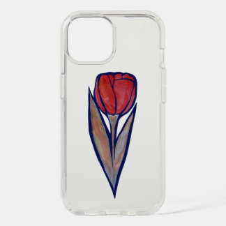 Red Tulip Spring Nature iPhone 15 Case