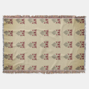 Red Tulip  Throw Blanket