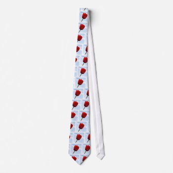 Red Tulip Tie by lynnsphotos at Zazzle