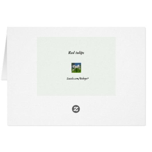 Red Tulips (Back Horizontal)