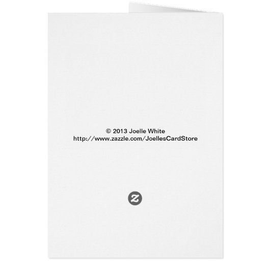 Red Tulips Blank Card (Back)