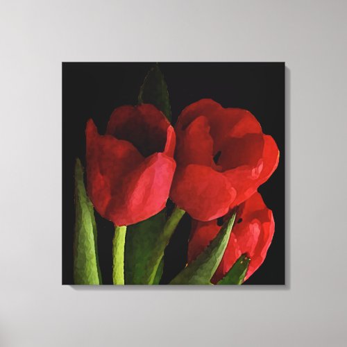 Red Tulips Canvas Print