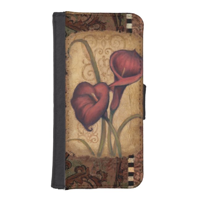Red Tulips II iPhone Wallet Case (Front)