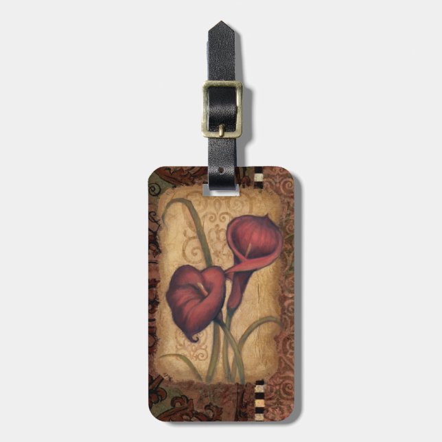 Red Tulips II Luggage Tag (Front Vertical)