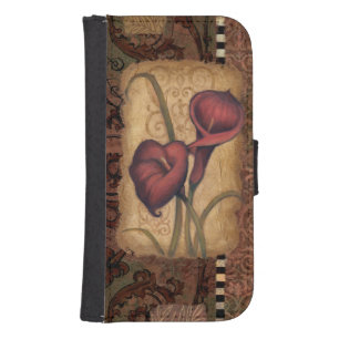 Red Tulips II Galaxy S4 Wallet Case