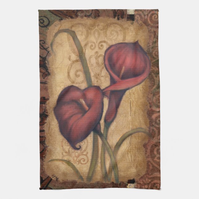 Red Tulips II Towel (Vertical)