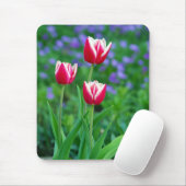 Red Tulips Mouse Pad (With Mouse)