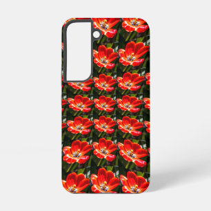 Red Tulips Pattern Samsung Galaxy S22 Case