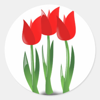 Red Tulips Sticker
