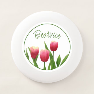Red Tulips with Greenery Wham-O Frisbee