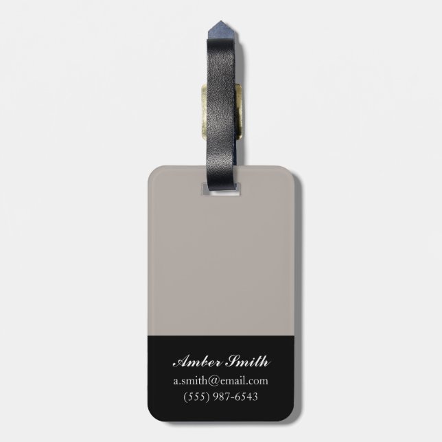 Red Turban 2012 Luggage Tag (Back Vertical)