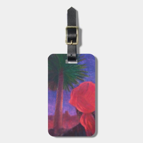 Red Turban dusk Jodhpur 2012 Luggage Tag