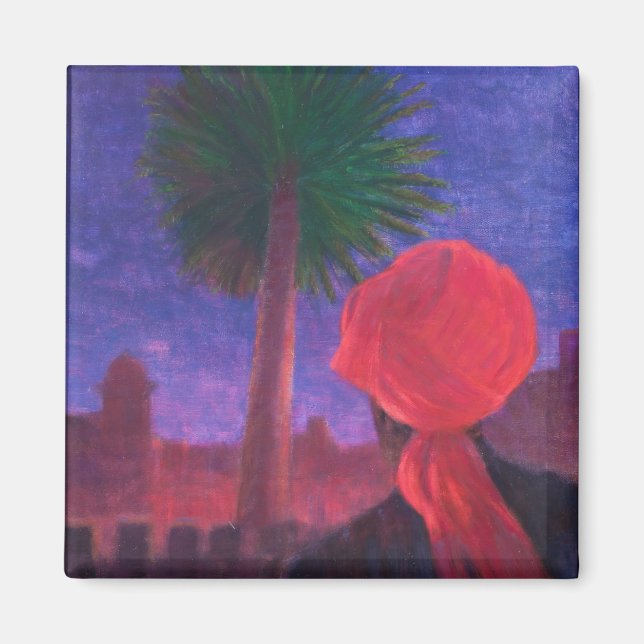 Red Turban dusk Jodhpur 2012 Magnet (Front)