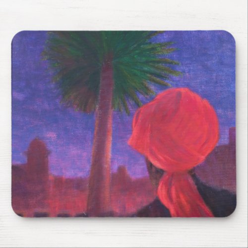 Red Turban dusk Jodhpur 2012 Mouse Pad