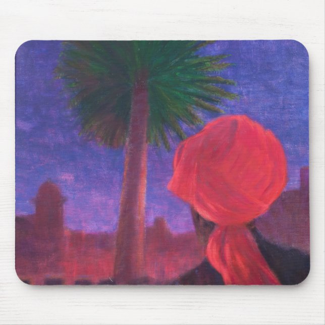 Red Turban dusk Jodhpur 2012 Mouse Pad (Front)