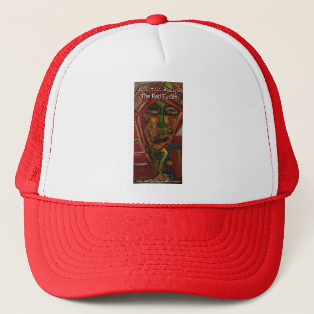 red turbin trucker hat (Front)