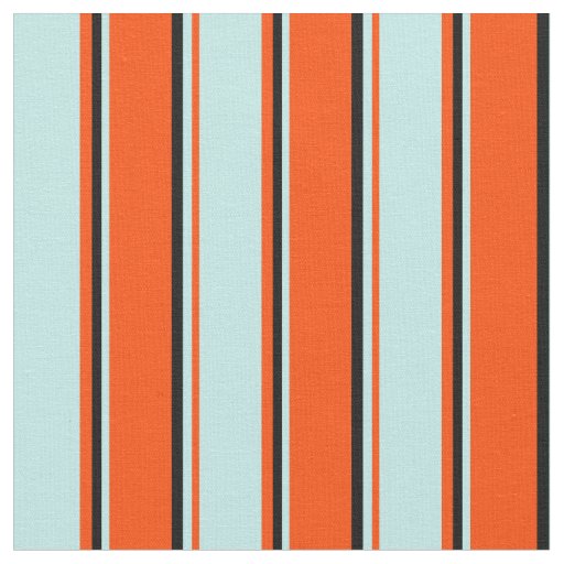 Red, Turquoise & Black Lined Pattern Fabric