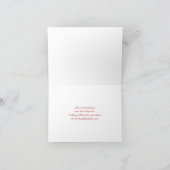 Red, Turquoise Floral Thank You Card (Inside)