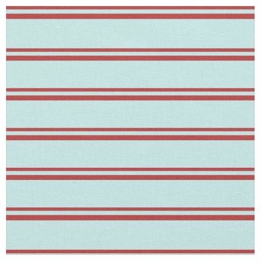 Red & Turquoise Striped Pattern Fabric