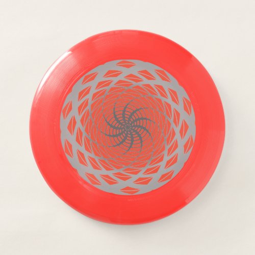Red Twirl Pattern  Wham_O Frisbee