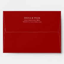 Red Typography Wedding
