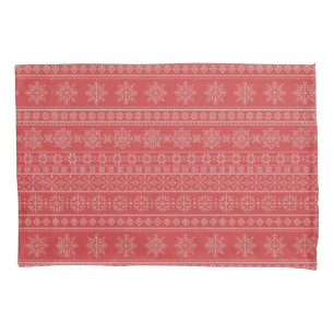 Red ugly sweater scandinavian christmas wrapping p pillow case