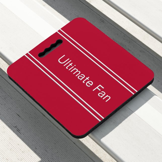 Red Ultimate Fan Stadium Sports Seat Cushion (In Situ)