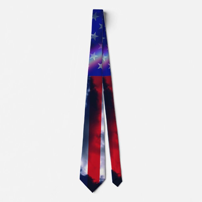 Red umbrella neck tie (Front)