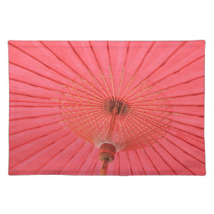 Red umbrella placemat