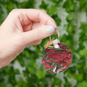 Red Umbrellas in the Sky - Asian Keychain