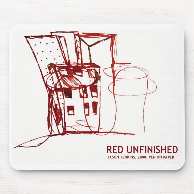 RED UNFINISHED MOUSE PAD (Front)