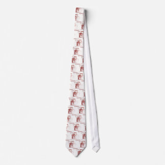 RED UNFINISHED TIE