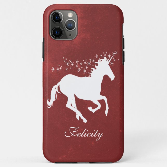 Red Unicorn Personalized Case-Mate iPhone Case (Back)