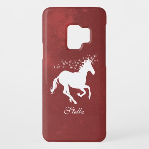 Red Unicorn Personalized Case_Mate Samsung Galaxy S9 Case