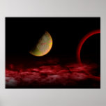 Red Universe Poster at Zazzle