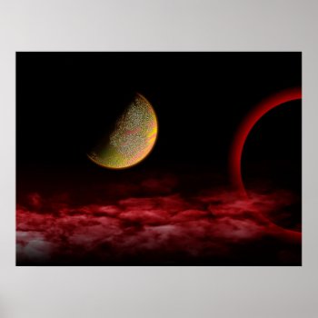 Red Universe Poster by Juanyg at Zazzle