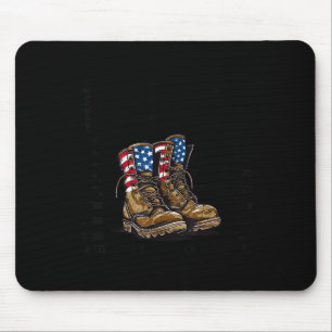 Red until come home fridays military support mouse pad