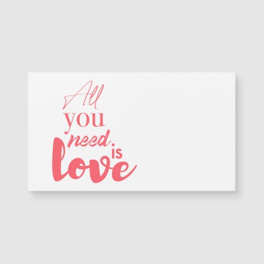 Red, urban graphic design "All you need is love" (Front)