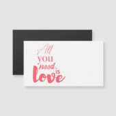 Red, urban graphic design "All you need is love" (Front/Back)