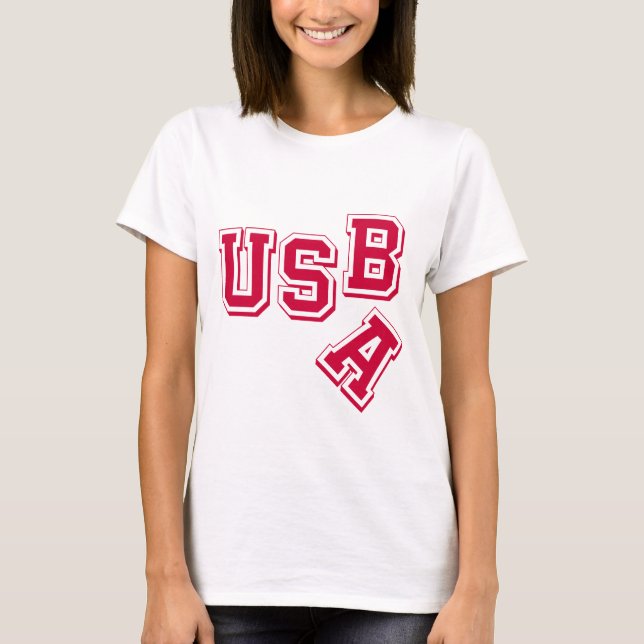 Red USA-USB - A Fallen Empire - Satirical Style T-Shirt (Front)