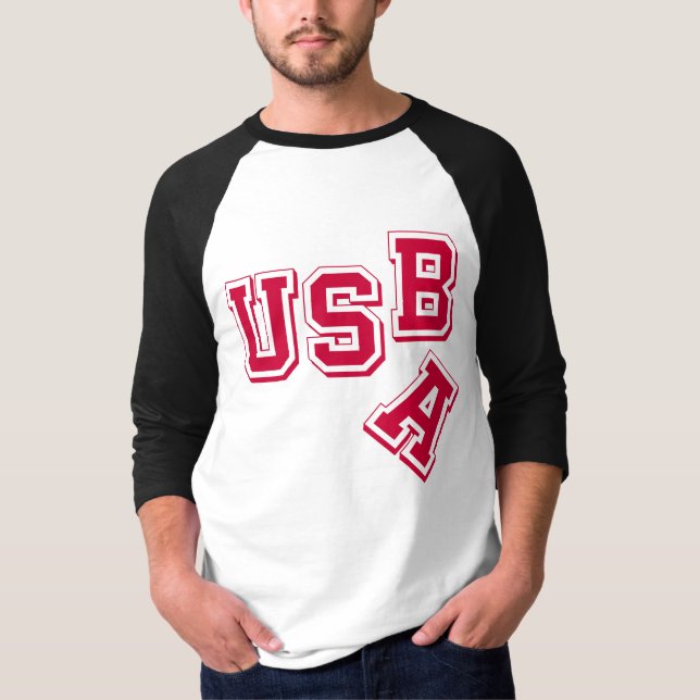 Red USA-USB - A Fallen Empire - Satirical Style T-Shirt (Front)