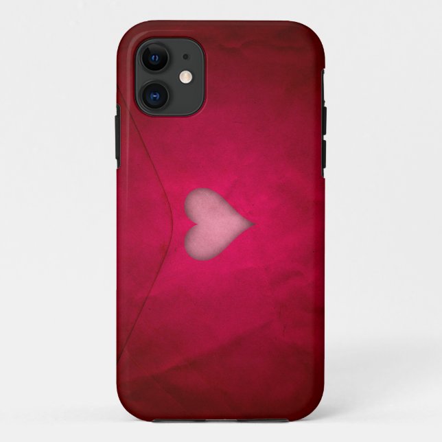 Red valentine heart Case-Mate iPhone case (Back)