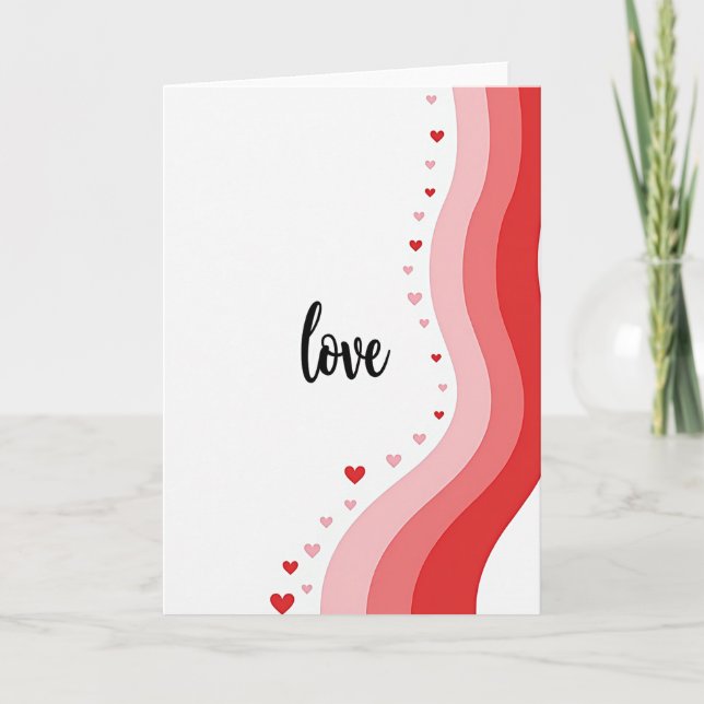 Red Valentine Love Card (Front)