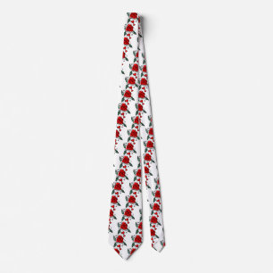 Red Valentine Rose Neck Tie