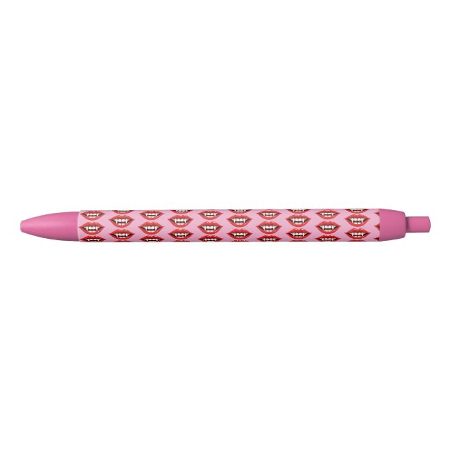 Red vampire lips pen (Front)