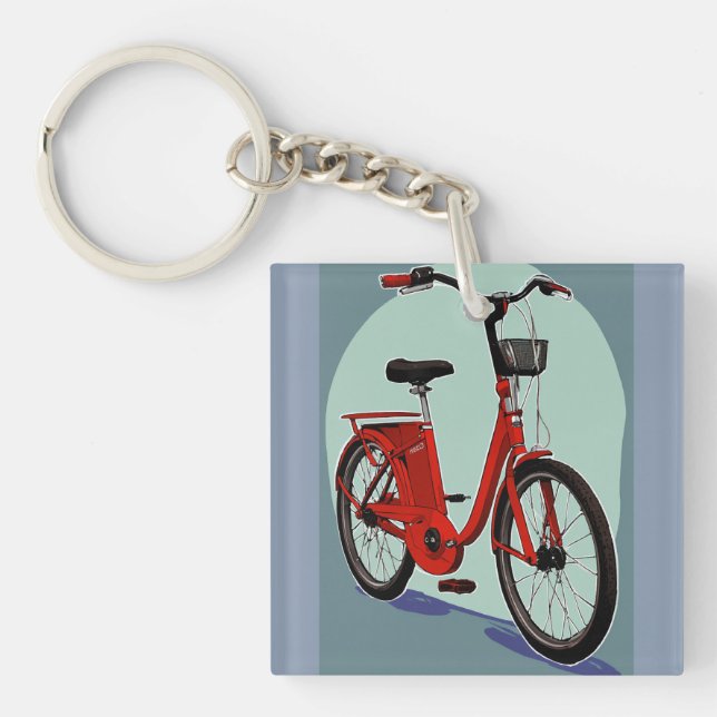 Red vantage cycle  keychain (Front)