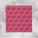 Red Variegated Poinsettia Pattern Holiday Scarf<br><div class="desc">Accent your wardrobe during the holidays with this square,  sheer chiffon scarf that features the photo image of a red,  variegated Poinsettia,  commonly known as the Christmas flower,  and printed in a repeating pattern. Select your scarf size along with hem thread color. A fun,  floral design for the holidays!</div>