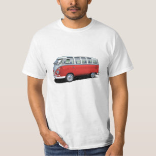 Red VeeDub Bus Transporter t-shirt